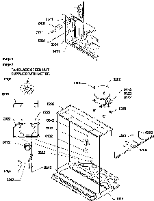 Machine Compartment Diagram and Parts List for TR18TE-P1303101WE  Amana Refrigerator
