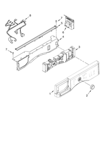 Control Panel Parts Diagram and Parts List for MHWZ400TB02  Maytag Washer