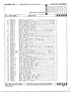 Fresh Food Compartment Page 2 Diagram and Parts List for 21894A  Admiral Refrigerator