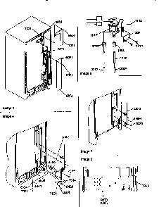 Cabinet Back Diagram and Parts List for 57085-P1190813WE  Amana Refrigerator