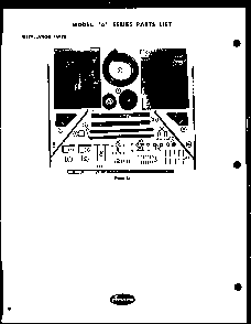 Section 5 Diagram and Parts List for 100C-5N1  Amana Air Conditioner