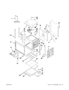 Oven Parts Diagram and Parts List for JMW2327WS01  Jenn-Air Microwave