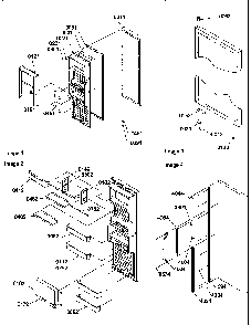 Refrigerator Door Diagram and Parts List for SRD327S3W-P1312502WW  Amana Refrigerator