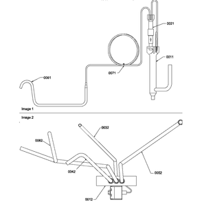 Sweat Valve/Capillary Tubing Diagram and Parts List for PTH123A35AA P1202240R Amana Air Conditioner