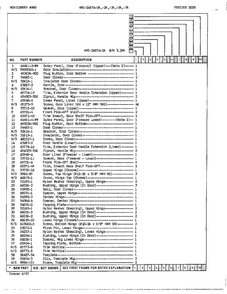 Freezer Door Page 2 Diagram and Parts List for 24874A  Admiral Refrigerator