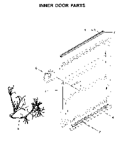 Inner door parts Diagram and Parts List for MDB4949SHZ1  Maytag Dishwasher