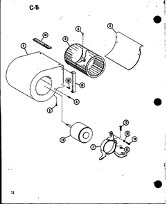 Diagram 5 Diagram and Parts List for D67224-3C P67224-3C Amana Heater