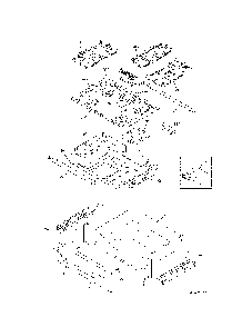 Top/Drawer Diagram and Parts List for 79032623312  Kenmore Range