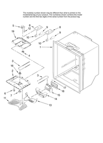 Refrigerator Liner Parts Diagram and Parts List for MBB1952HEB10  Maytag Refrigerator