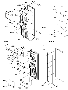 Refrigerator Door Diagram and Parts List for SRD520TW-P1313101WW  Amana Refrigerator