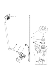 Fill And Overfill Parts Diagram and Parts List for JDB2150AWP0  Jenn-Air Dishwasher