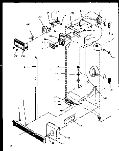 Refrigerator/freezer Controls And Cabinet Parts Diagram and Parts List for SXD20NPW-P1162505WW  Amana Refrigerator