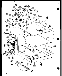 Section 8 Diagram and Parts List for AKC-4B P85123-8S Amana Cooktop
