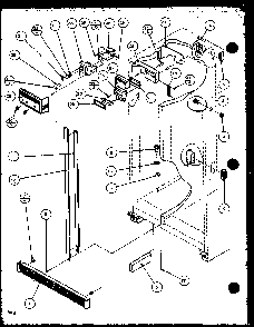 Refrigerator Diagram and Parts List for SZ25MPL-P1120711WL  Amana Refrigerator