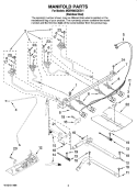 MANIFOLD PARTS Diagram and Parts List for MGRH865QDS11  Maytag Range