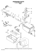 DISPENSER PARTS Diagram and Parts List for MFW9600SQ0  Maytag Washer