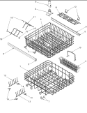 Rack Diagram and Parts List for ADW850EAS PADW850EAS0 Amana Dishwasher