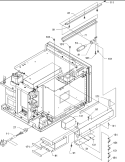 Light / Power Cord Diagram and Parts List for DEC1000VP P1304422M Menumaster Microwave