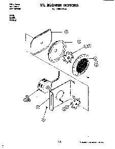 Blower Motor Diagram and Parts List for D146B  Jenn-Air Range