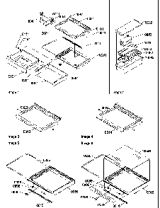 Deli, Shelves, Crisper Assemblies And Accessories Diagram and Parts List for SRDE520SW-P1183103WW  Amana Refrigerator