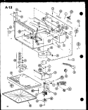 Page 4 Diagram and Parts List for RO-700 P7599201M Amana Microwave