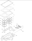CC13 AND XST202 - 2 SOLID DISK Diagram and Parts List for XST2022W P1133259N W Amana Cooktop