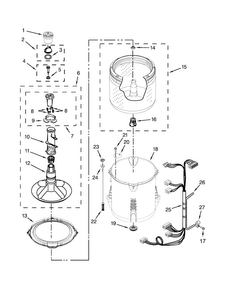 Part Location Diagram of W10746348 Whirlpool HARNS-WIRE