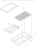 GRILLE MODULE ACL100 AND ACG100 GRIDDLE Diagram and Parts List for ARDS802WW P1131943NWW Amana Range