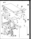 Page 3 Diagram and Parts List for RO-1010 P7599202M Amana Microwave