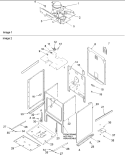 Cabinet Diagram and Parts List for ARTS6651E P1143914N E Amana Range