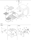 Cavity Diagram and Parts List for ARTSC8651SS P1143912NSS Amana Range