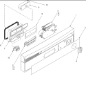 Control Panel Diagram and Parts List for ADW650RAC PADW650RAC1 Amana Dishwasher