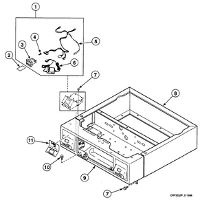 Card Reader Diagram and Parts List for SSG719LF  Speed Queen Dryer