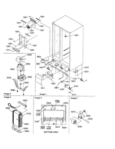 Drain/rollers/evap Assy Diagram and Parts List for SGD26VW-P1315208WW  Amana Refrigerator