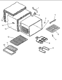 Oven Assy Diagram and Parts List for ARH6700E P1142637N E Amana Range