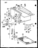 Page 1 Diagram and Parts List for CRRL-700 P7638101M Amana Microwave