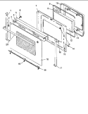 Door Assy Diagram and Parts List for ARH6700E P1142637N E Amana Range