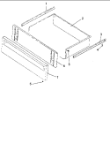 Storage Door Assy Diagram and Parts List for ARH6700E P1142637N E Amana Range