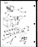 Page 4 Diagram and Parts List for CRRL-700 P7638101M Amana Microwave