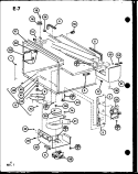 Page 1 Diagram and Parts List for CRR1220 P7633303M Amana Microwave
