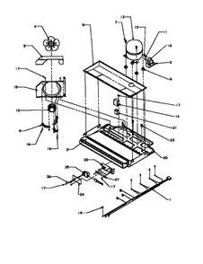 Compressor Diagram and Parts List for BX22R3L-P1183601WL  Amana Refrigerator