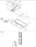 Freezer Door Diagram and Parts List for SRD522VW P1320301W W Amana Refrigerator