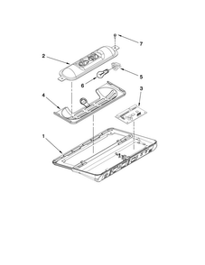 Control Parts Diagram and Parts List for JCD2395WES02  Jenn-Air Refrigerator