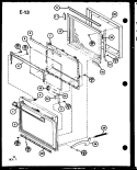 Page 4 Diagram and Parts List for CRR1220 P7633303M Amana Microwave