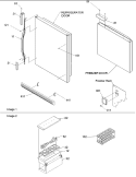Door Handles & Accessories Diagram and Parts List for BCI21V1C P1325029W C Amana Refrigerator