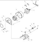 MOTOR AND FAN ASSEMBLIES Diagram and Parts List for DLG330RCW PDLG330RCW Amana Dryer