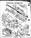 Page 1 Diagram and Parts List for MWD365  Caloric Microwave