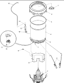 OUTER TUB & PRESSURE TUBE Diagram and Parts List for ALW432RAW PALW432RAW Amana Washer