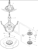 BEARINGS, BRAKES & TRANSMISSION Diagram and Parts List for ALW432RAW PALW432RAW Amana Washer