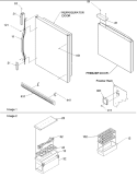 Door Handles & Accessories Diagram and Parts List for ARB2107AW PARB2107AW2 Amana Refrigerator